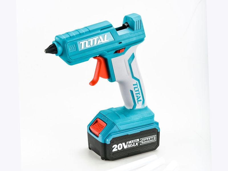 Total Pistolet à colle AKU 20V Li-Ion, 11,2mm, sans batterie ni chargeur Total Pistolet à colle AKU 20V Li-Ion, 11,2mm, sans batterie ni chargeur