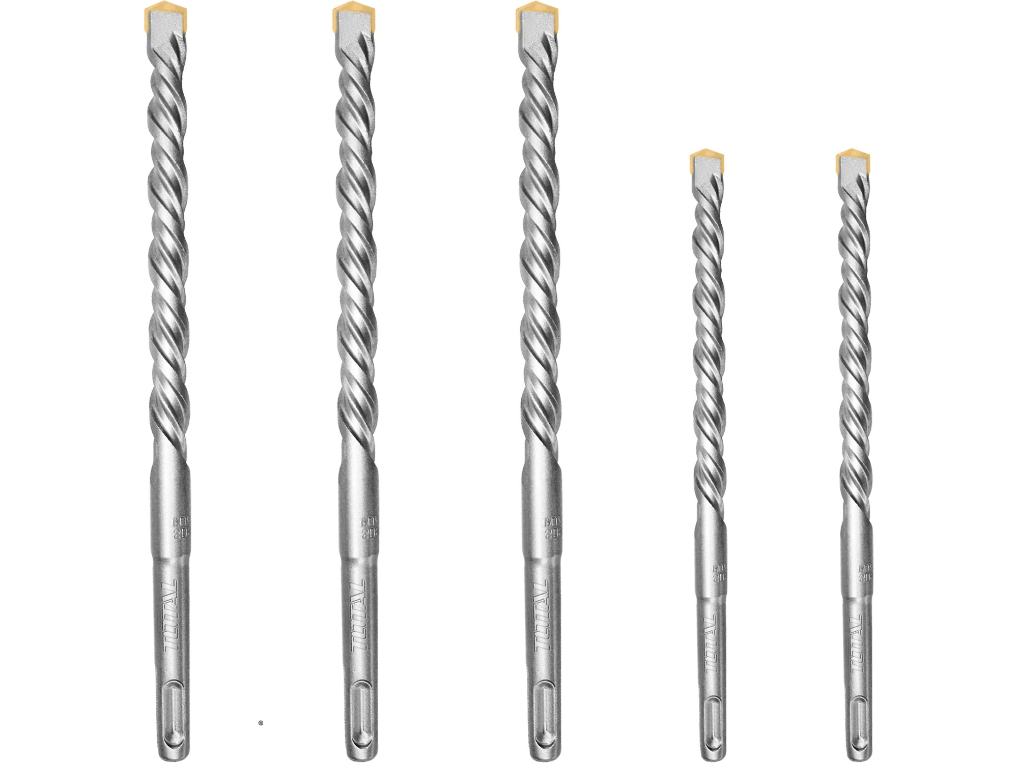 Forets pour béton, set de 5, SDS plus, industrie Forets pour béton, set de 5, SDS plus, industrie