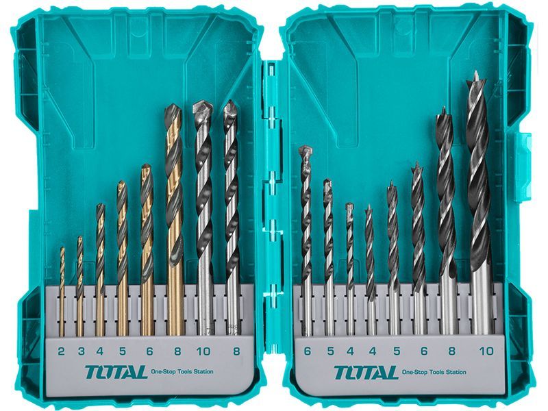 Forets, set combiné, 16 pces Forets, set combiné, 16 pces