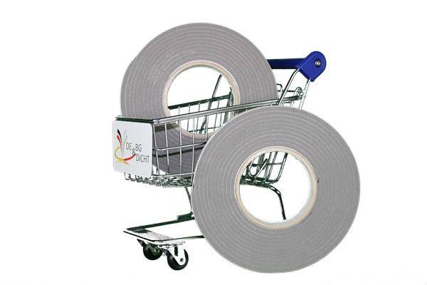 Bande d'étanchéité pour joints 10/3-6 mm, grise, 8 m Bande d'étanchéité pour joints 10/3-6 mm, grise, 8 m