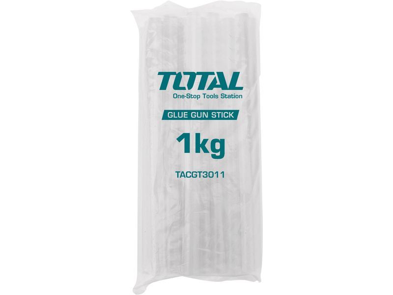 Total bâtonnets de fusion transparents, 1 kg, diamètre 11,2 mm, longueur 30 cm Total bâtonnets de fusion transparents, 1 kg, diamètre 11,2 mm, longueur 30 cm